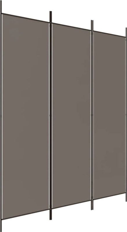 Kamerscherm - Antraciet - Stof - Inklapbaar Ontwerp