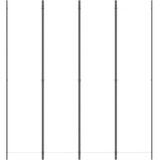 Kamerscherm - Wit - Stof - Inklapbaar Ontwerp