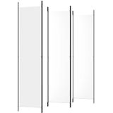 Kamerscherm - Wit - Stof - Inklapbaar Ontwerp