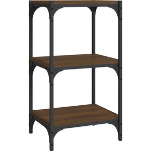 vidaXL-Boekenkast-40x33x70,5-cm-bewerkt-hout-en-staal-bruin-eikenkleur