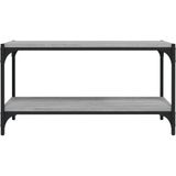 vidaXL-Tv-meubel-80x33x41-cm-bewerkt-hout-en-staal-grijs-sonoma-eiken
