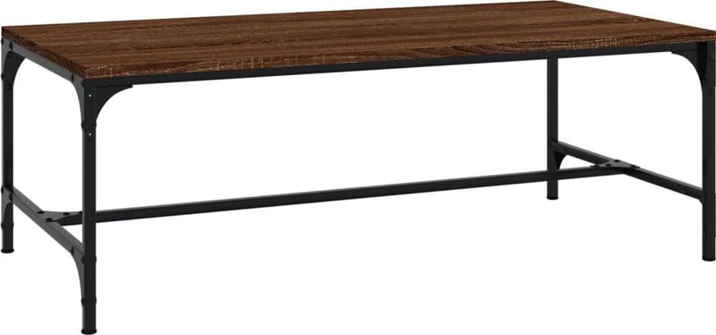 vidaXL Couchtisch Braun Eichen-Optik 100x50x35 cm Holzwerkstoff