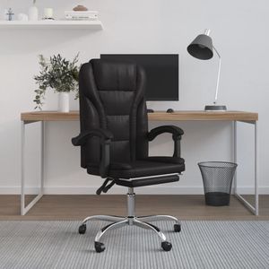 Bürostuhl mit Liegefunktion Schwarz Kunstleder Vidaxl