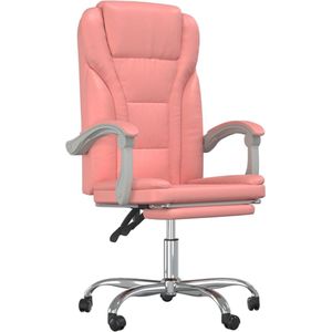 vidaXL-Kantoorstoel-verstelbaar-kunstleer-roze