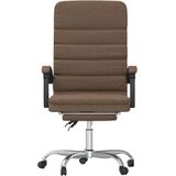 vidaXL-Kantoorstoel-massage-verstelbaar-stof-bruin