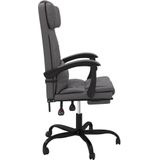 vidaXL-Kantoorstoel-verstelbaar-kunstleer-grijs