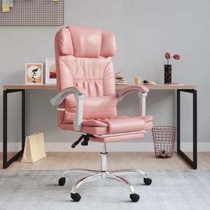 Bürostuhl mit Massagefunktion Rosa Kunstleder Vidaxl