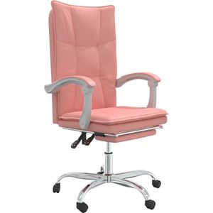 Bureaustoel modern design - directiestoel - hoogte verstelbaar - roze