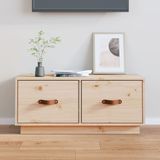 VidaXL TV-meubel 80x34x35 cm - Massief Grenenhout