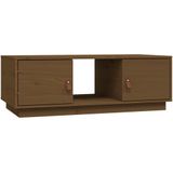 vidaXL Couchtisch Honigbraun 100x50x35 cm Massivholz Kiefer
