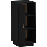 Sideboard Schwarz 34x40x75 cm Massivholz Kiefer Vidaxl
