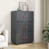Vidaxl - Highboard Grau 67x40x108,5 cm Massivholz Kiefer