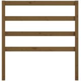 vidaXL Hoofdbord 95x4x100 cm massief grenenhout honingbruin