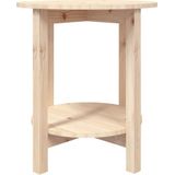 vidaXL Couchtisch Ø 55x60 cm Massivholz Kiefer