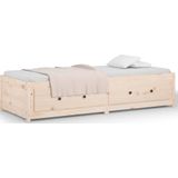vidaXL Slaapbank 75x190 cm Massief Grenenhout - Small Single