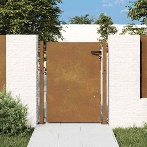 vidaXL Poort 105x130 cm cortenstaal