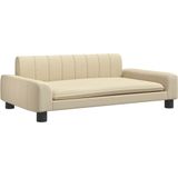 vidaXL Hundebett Creme 90x53x30 cm Stoff