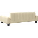 vidaXL Hundebett Creme 90x53x30 cm Stoff
