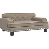 Vidaxl - Hundebett Cappuccino-Braun 70x45x30 cm Kunstleder