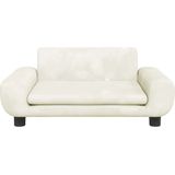 Vidaxl - Hundebett Creme 70x45x33 cm Samt