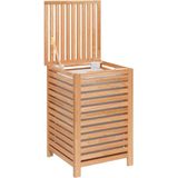 vidaXL Wäschekorb 45x45x65 cm Massivholz Nussbaum