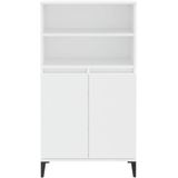 vidaXL Highboard Weiß 60x36x110 cm Holzwerkstoff