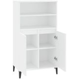 vidaXL Highboard Weiß 60x36x110 cm Holzwerkstoff