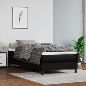 vidaXL - Bedframe - Zwart - Kunstleer