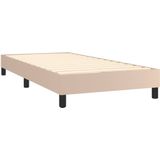 Vidaxl - Bettgestell Cappuccino-Braun 90x200 cm Kunstleder