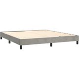Bettgestell ohne Matratze Hellgrau 180x200 cm Samt Vidaxl