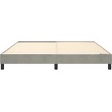 Bettgestell ohne Matratze Hellgrau 180x200 cm Samt Vidaxl