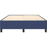 Bettgestell ohne Matratze Blau 140x200 cm Stoff Vidaxl