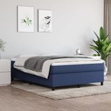 vidaXL Bettgestell ohne Matratze Blau 140x200 cm Stoff