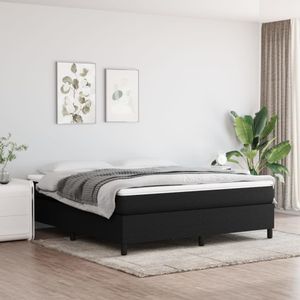 vidaXL Bettgestell ohne Matratze Schwarz 180x200 cm Stoff