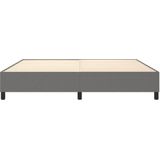 Vidaxl - Bettgestell ohne Matratze Dunkelgrau 200x200 cm Stoff