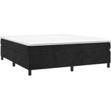 vidaXL Bettgestell ohne Matratze Schwarz 200x200 cm Samt