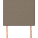 vidaXL - Hoofdborden - 2 - st - 80x5x78/88 - cm - stof - taupe