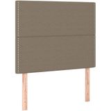 Kopfteile 2 Stk. Taupe 100x5x78/88 cm Stoff Vidaxl