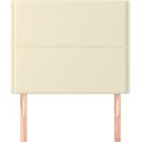vidaXL Hoofdborden 2 st 80x5x78/88 cm kunstleer crèmekleurig