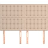 vidaXL Kopfteile 4 Stk. Cappuccino-Braun 72x5x78/88 cm Kunstleder