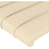 vidaXL Hoofdborden 4 st 72x5x78/88 cm stof crèmekleurig