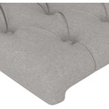 Kopfteile 2 Stk. Hellgrau 80x7x78/88 cm Stoff vidaXL