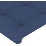 vidaXL Kopfteile 4 Stk. Blau 90x5x78/88 cm Stoff