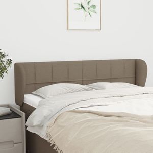 vidaXL Kopfteil mit Ohren Taupe 147x23x78/88 cm Stoff