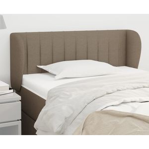 vidaXL Kopfteil mit Ohren Taupe 83x23x78/88 cm Stoff