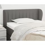 Kopfteil mit Ohren Dunkelgrau 103x23x78/88 cm Stoff vidaXL