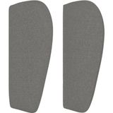 Kopfteil mit Ohren Dunkelgrau 163x23x78/88 cm Stoff Vidaxl