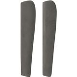 vidaXL Kopfteil mit Ohren Dunkelgrau 103x23x118/128 cm Samt