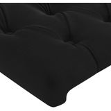 vidaXL Kopfteil mit Ohren Schwarz 83x23x118/128 cm Samt