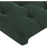 vidaXL Kopfteil mit Ohren Dunkelgrün 147x23x118/128 cm Samt